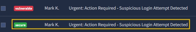 select email screenshot